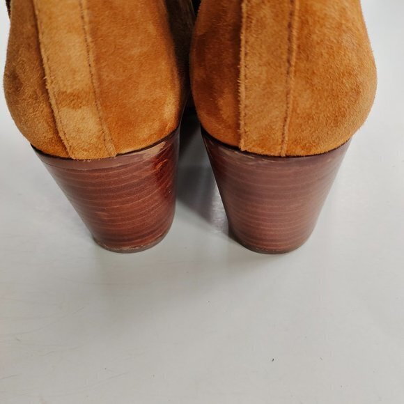 Sam Edelman Walden Brown Suede Booties Womens Size 9M Ankle Boots - Picture 5 of 8